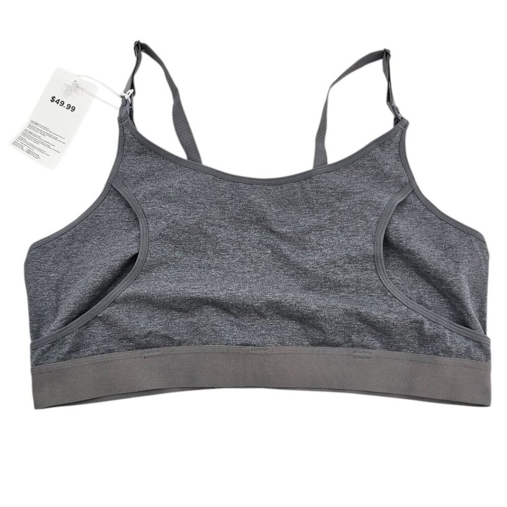 MOMCOZY Size XXL Gray Hands Free‎ Nursing & Pumping Bra NWT
